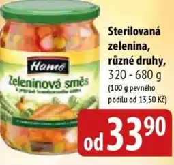 Bala Hame Sterilovaná zelenina nabídka
