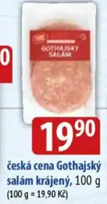 Bala Česká cena gothajský salám krájený nabídka