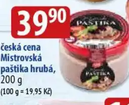 Bala Česká cena mistrovská paštika hrubá nabídka