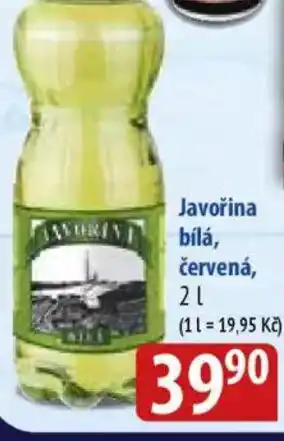 Bala Javořina bila červená nabídka