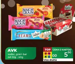 Tamda Foods AVK wafer, grain bar nabídka