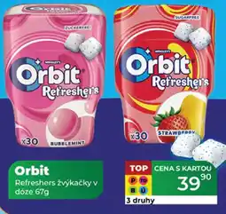 Tamda Foods Orbit Refreshers žvýkačky v dóze nabídka