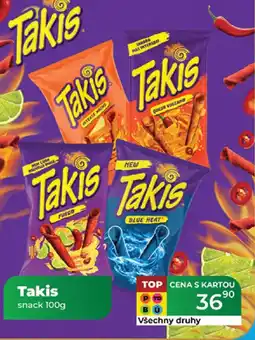 Tamda Foods Takis snack nabídka