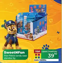 Tamda Foods SweetNFun Paw Patrol candy case standee nabídka