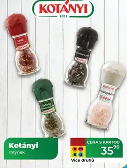 Tamda Foods Kotányi mlýnek nabídka