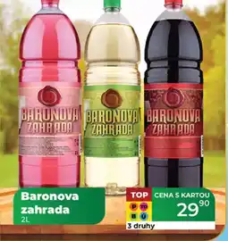 Tamda Foods Baronova zahrada nabídka