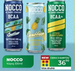 Tamda Foods NOCCO Nápoj nabídka