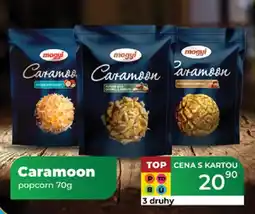 Tamda Foods Caramoon popcorn nabídka