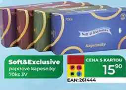 Tamda Foods Soft&Exclusive papírové kapesniky nabídka