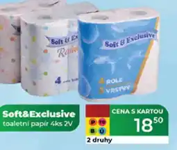 Tamda Foods Soft&Exclusive toaletní papír nabídka