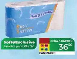 Tamda Foods Soft&Exclusive toaletní papír nabídka