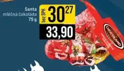 Jip Santa mléčná čokoláda nabídka