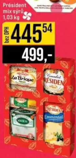 Jip Président mix sýrů nabídka
