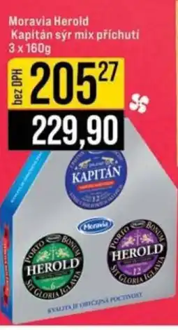 Jip Moravia Herold Kapitán sýr mix příchutí nabídka