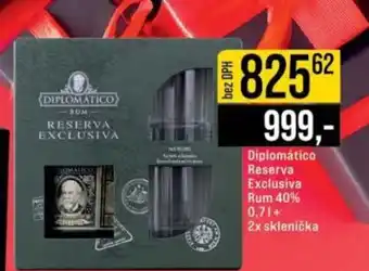 Jip Diplomático Reserva Exclusiva Rum 40% nabídka