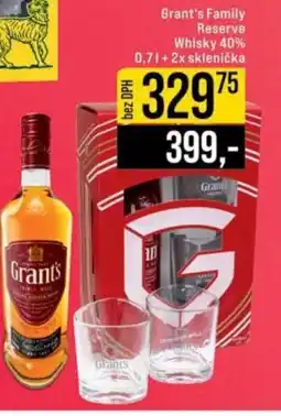 Jip Grant's Family Reserve Whisky 40% nabídka