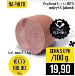 Jip Vepřová šunka 90% nejvyšší jakosti nabídka