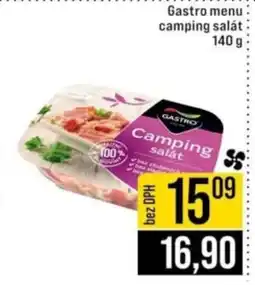 Jip Gastro menu camping salát nabídka