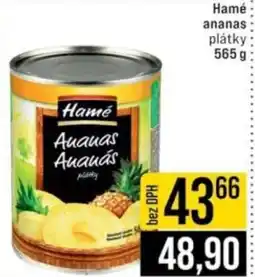 Jip Hamé ananas plátky nabídka