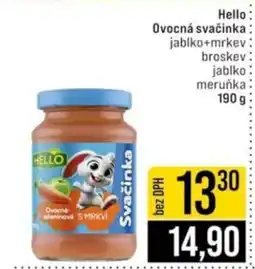 Jip HELLO Ovocná svačinka nabídka