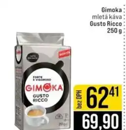 Jip Gimoka mletá káva Gusto Ricco nabídka