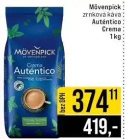 Jip Mövenpick zrnková káva Auténtico Crema nabídka