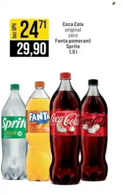 Jip Coca Cola original zero Fanta pomeranč Sprite nabídka