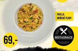 Jip Paella, mořské plody nabídka