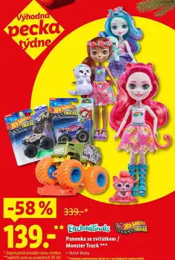 Lidl Panenka se zvířátkem/Monster Truck nabídka