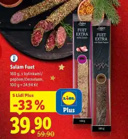 Lidl Salám Fuet, 160 g nabídka
