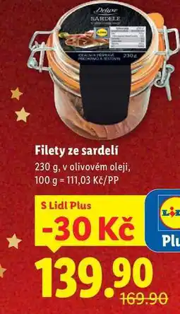 Lidl Filety ze sardelí, 230 g nabídka