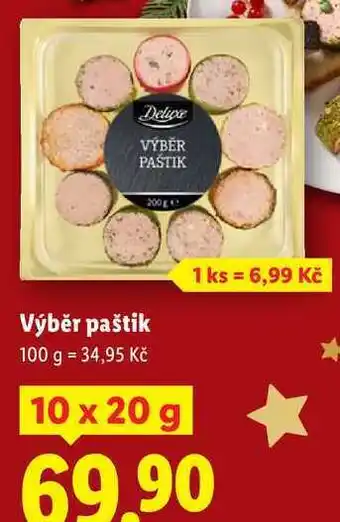 Lidl Výběr paštik, 10x 20 g nabídka