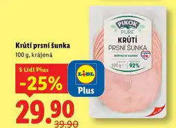 Lidl Krůtí prsní šunka, 100 g nabídka
