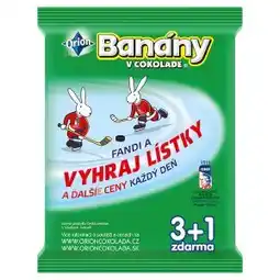 Lidl ORION Banány v čokoládě (3+1 zdarma) 4 x 45g nabídka