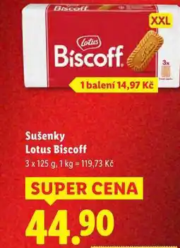 Lidl Sušenky Lotus Biscoff, 3x 125 g nabídka