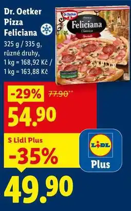 Lidl Dr. Oetker Pizza Feliciana, 325 g/335 g nabídka