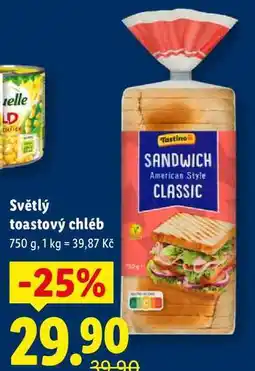Lidl Světlý toastový chléb, 750 g nabídka