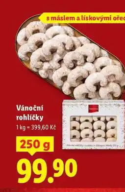 Lidl Vánoční rohlíčky, 250 g nabídka