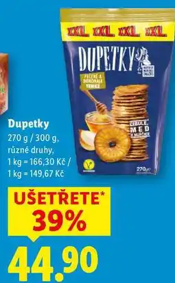Lidl Dupetky, 270 g/300 g nabídka