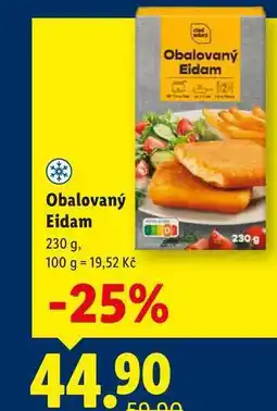 Lidl Obalovaný Eidam, 230 g nabídka