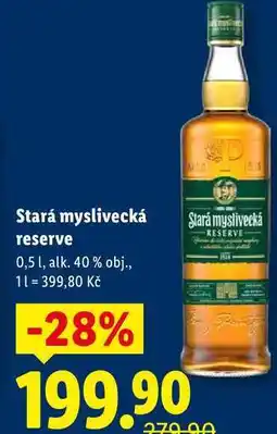 Lidl Stará myslivecká reserve, 0,5 l nabídka