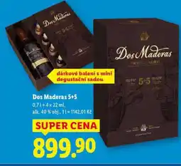 Lidl Dos Maderas 5+5 0,7 l + 4x 22 ml nabídka
