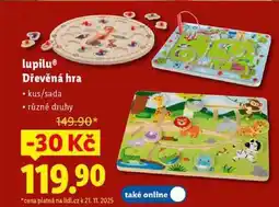Lidl lupilu Dřevěná hra nabídka