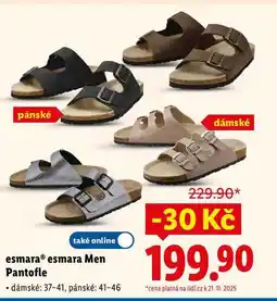 Lidl esmara esmara Men Pantofle nabídka