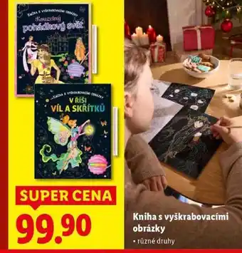 Lidl Kniha s vyškrabovacími obrázky nabídka