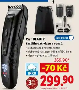 Lidl Cien BEAUTY Zastřihovač vlasů a vousů nabídka