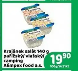 Brněnka Krajánek salát 90 pařížský/ vlašskýl camping Alimpex food a.s. nabídka