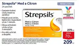 Benu Strepsils® Med a Citron 24 pastilek nabídka