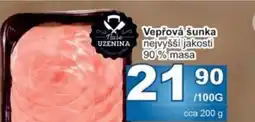 Jip Vepřová šunka nejvyšší jakosti 90% masa nabídka