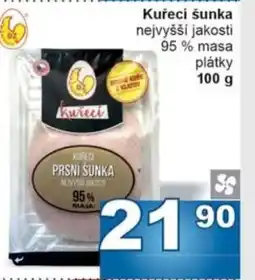 Jip Kuřecí šunka nejvyšší jakosti 95% masa plátky nabídka